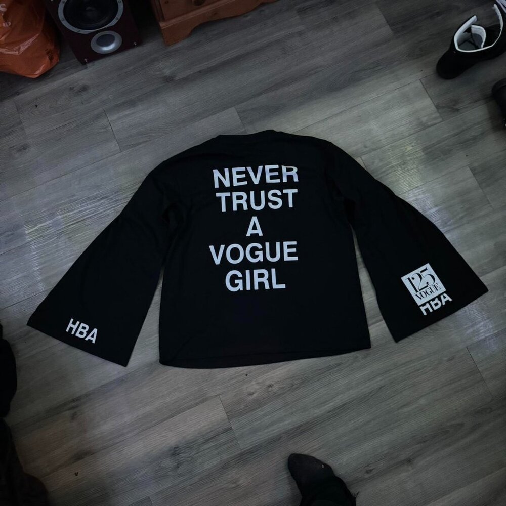 Hood By Air x VOGUE HBA 125th Anniversary Limited Long Sleeves コ Loose